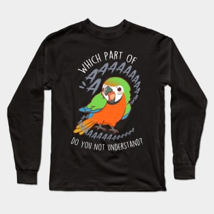 Catalina Macaw Parrot Aaaa Long Sleeve T-Shirt